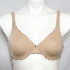 SMALL Warner's 1568 Suddenly‎ Simple Side Support & Lift Underwire Bra Nude  New